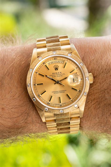 solid gold presidential rolex|rolex presidential 18k solid gold.